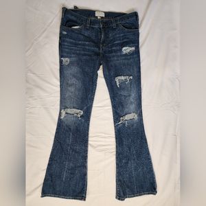 Current/Elliot ripped bootcut jeans